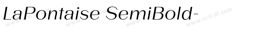 LaPontaise SemiBold字体转换